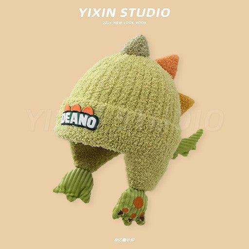 Earmuffs Hat Knitted Korean Warm Boys Winter Windproof Kids' Headwear