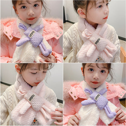 Children's Attractive Versatile Korean Plush Warm Scarfs