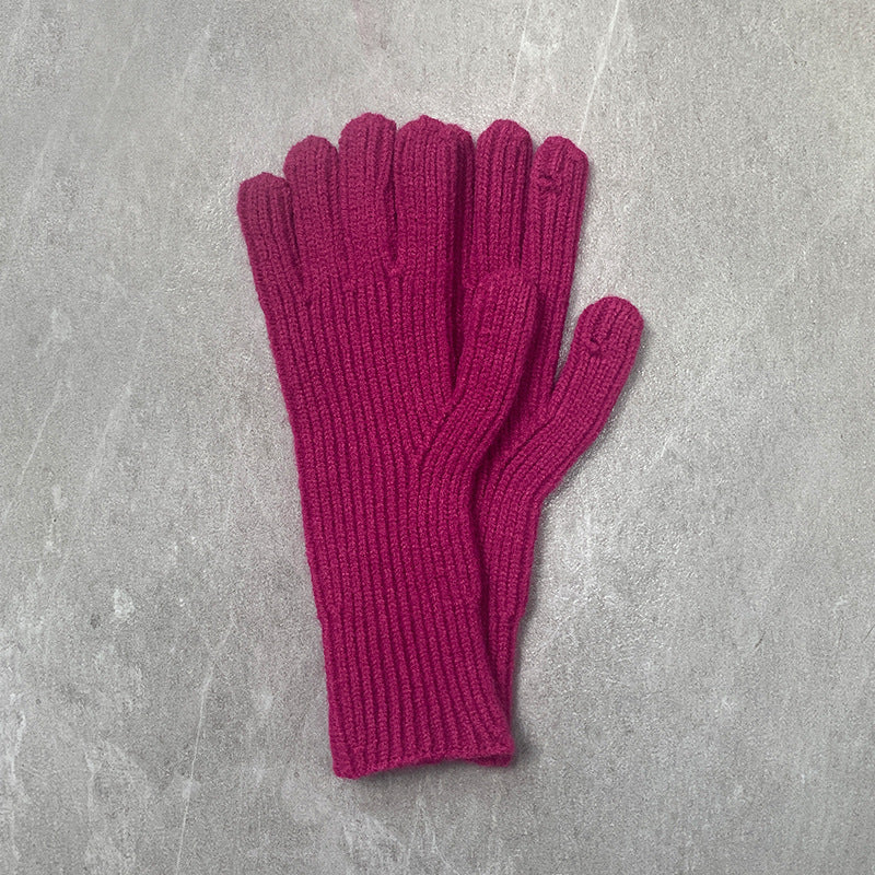 Women's & Men's Knitted For Warm Hole Open Finger Gloves