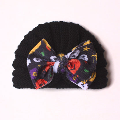 Keep Warm Knitted Hat Funny Bow Kids' Headwear