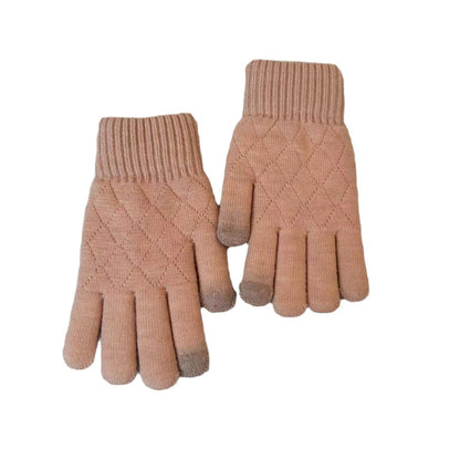 Women's Style Knitted Knitting Wool Winter Warm Veet Gloves