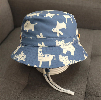 Children's Bucket Thin Korean Style Big Brim Kids' Headwear