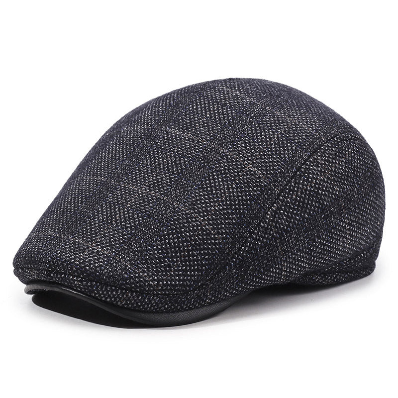 Men's Comfortable Plaid Warm Thickened Fleece Advance Hats & Caps