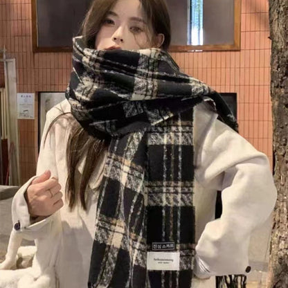 Women's Korean High-grade Thickened Warm Loop Yarn Scarfs