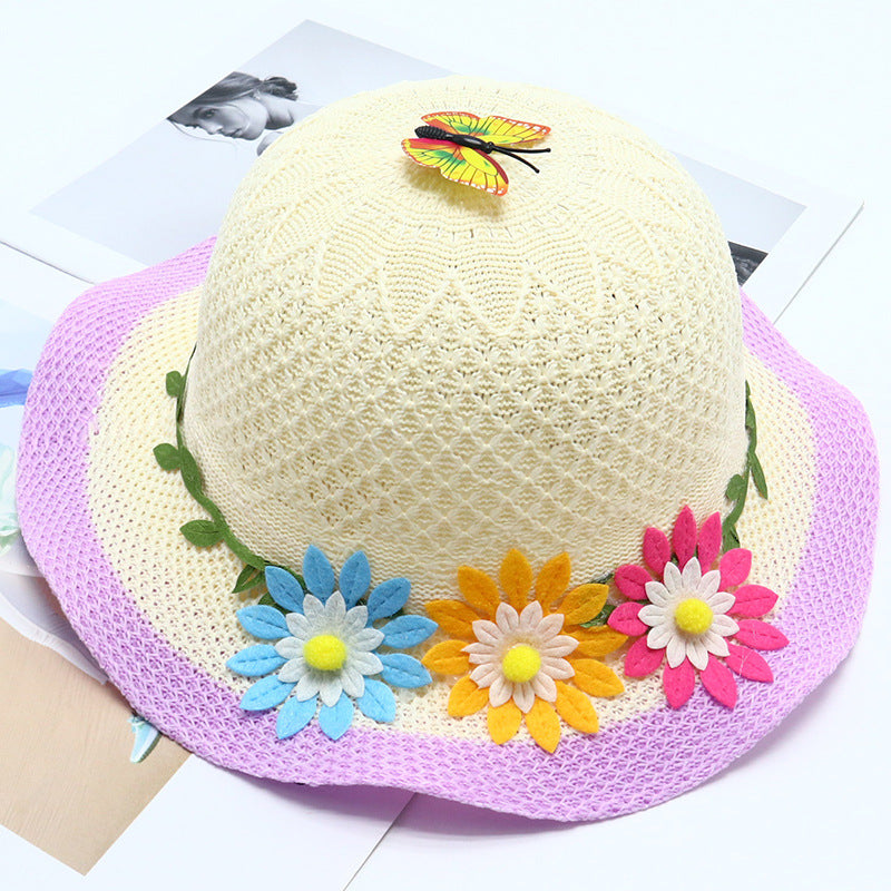 Children's Straw Summer Fisherman Boy Sun Protection The Kids' Headwear