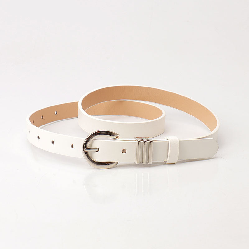 Women's Simple High-grade Imitation Leather Style Decorative Belts