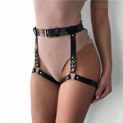 Integrated Trend Circle Leather Sexy Belly Belts