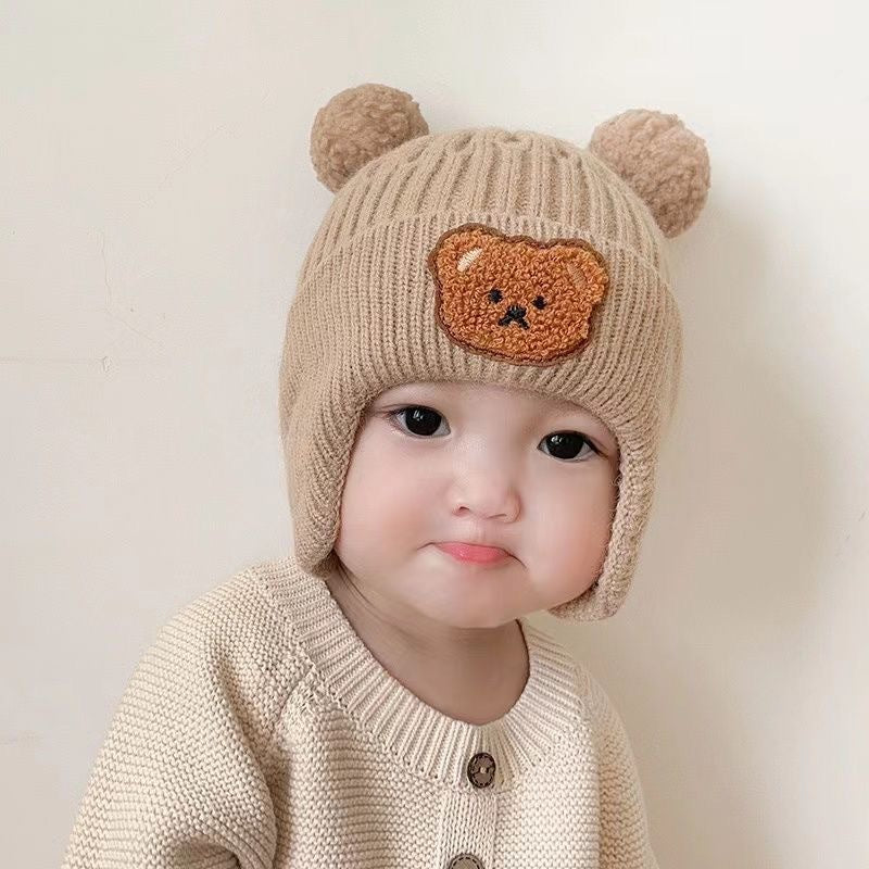 Knitted Earmuffs Winter Thickened Warm Wool Kids' Headwear