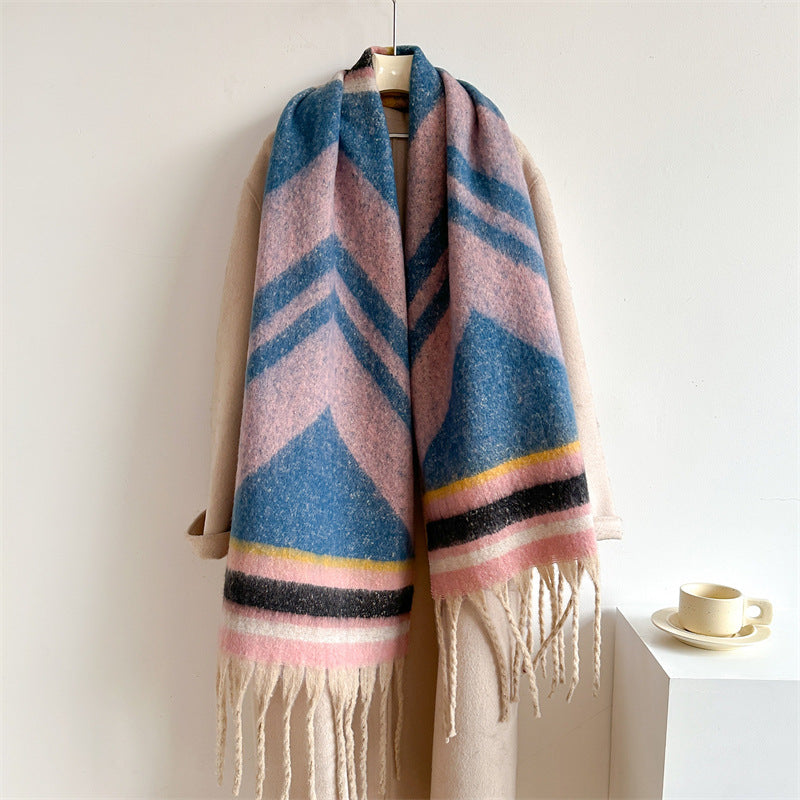 Women's Lengthen Thicken Circle Yarn Artificial Cashmere Scarfs