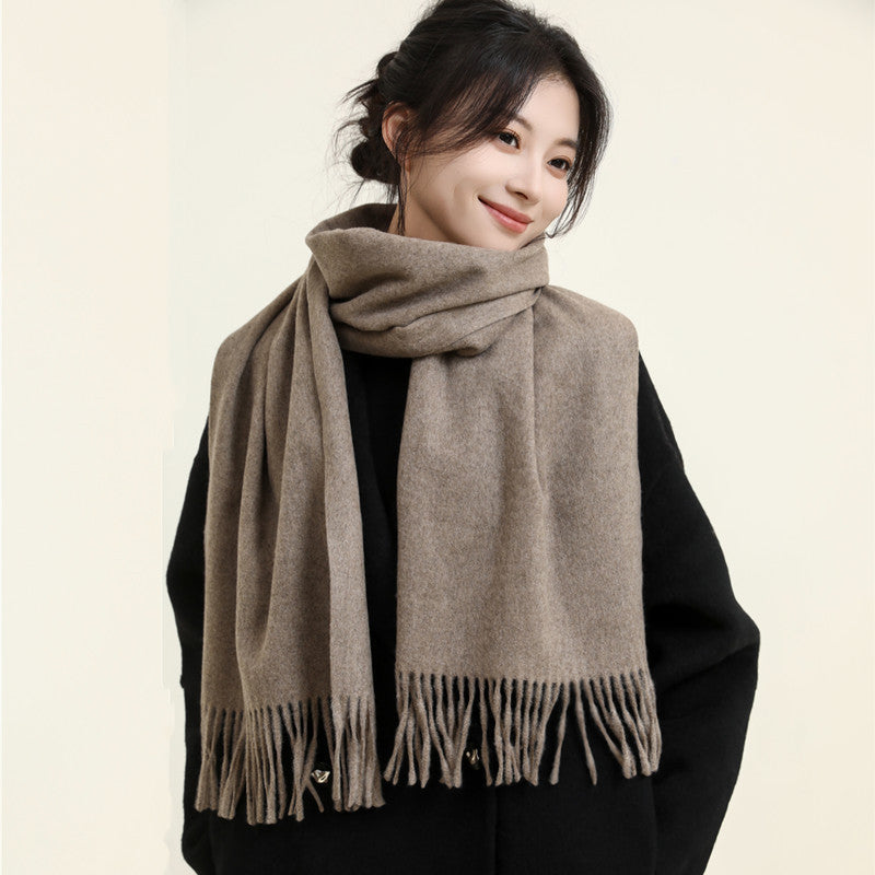 Women's Style Versatile Winter Thickened Business Wool Scarfs