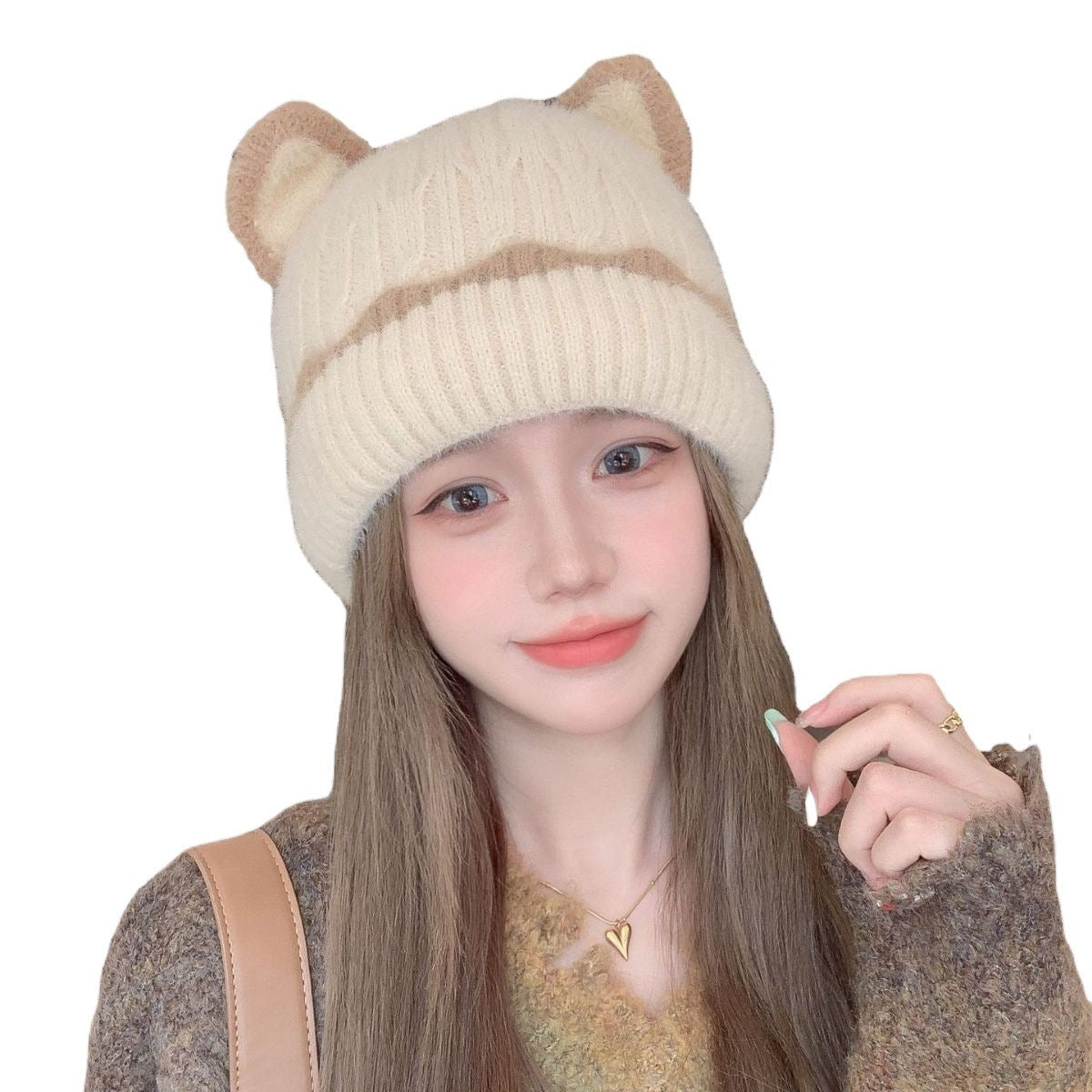 Women's Plush Bonnet Furry Thickened Warm Fisherman Hat Hats & Caps