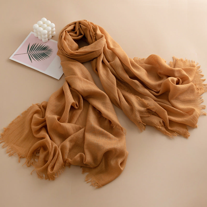 Women's Color Thin High-grade Long Air Conditioning Scarfs