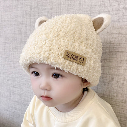 Cute Cat Ears Keep Warm Knitted Hat Boys Kids' Headwear