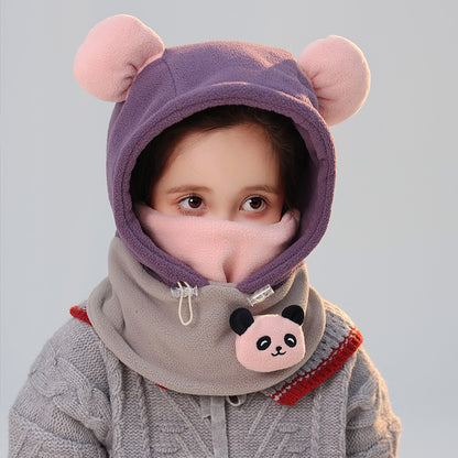 Children's Boys Windproof Sleeve Outdoor Keep Warm Kids' Headwear