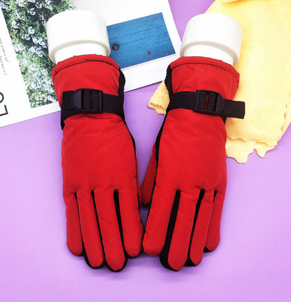 Women's Ski Winter Korean Warm Cycling Cotton Gloves