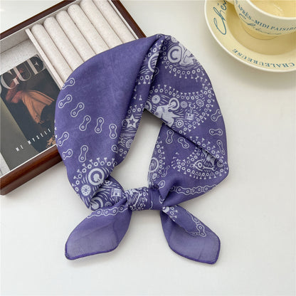 Women's Towel Soft Literary Decoration Silk Retro Scarfs