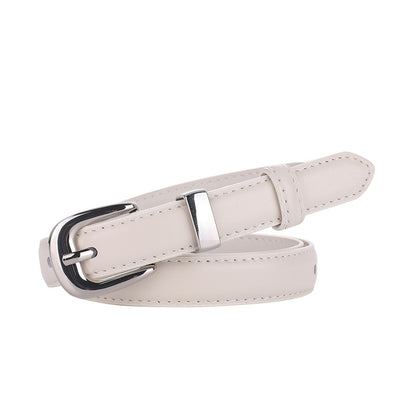 Women's Pin Buckle Cowhide Casual Genuine Leather Belts