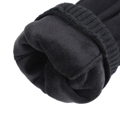 Women's & Men's Warm Suede Adult Fleece-lined Thickened Riding Sports Gloves