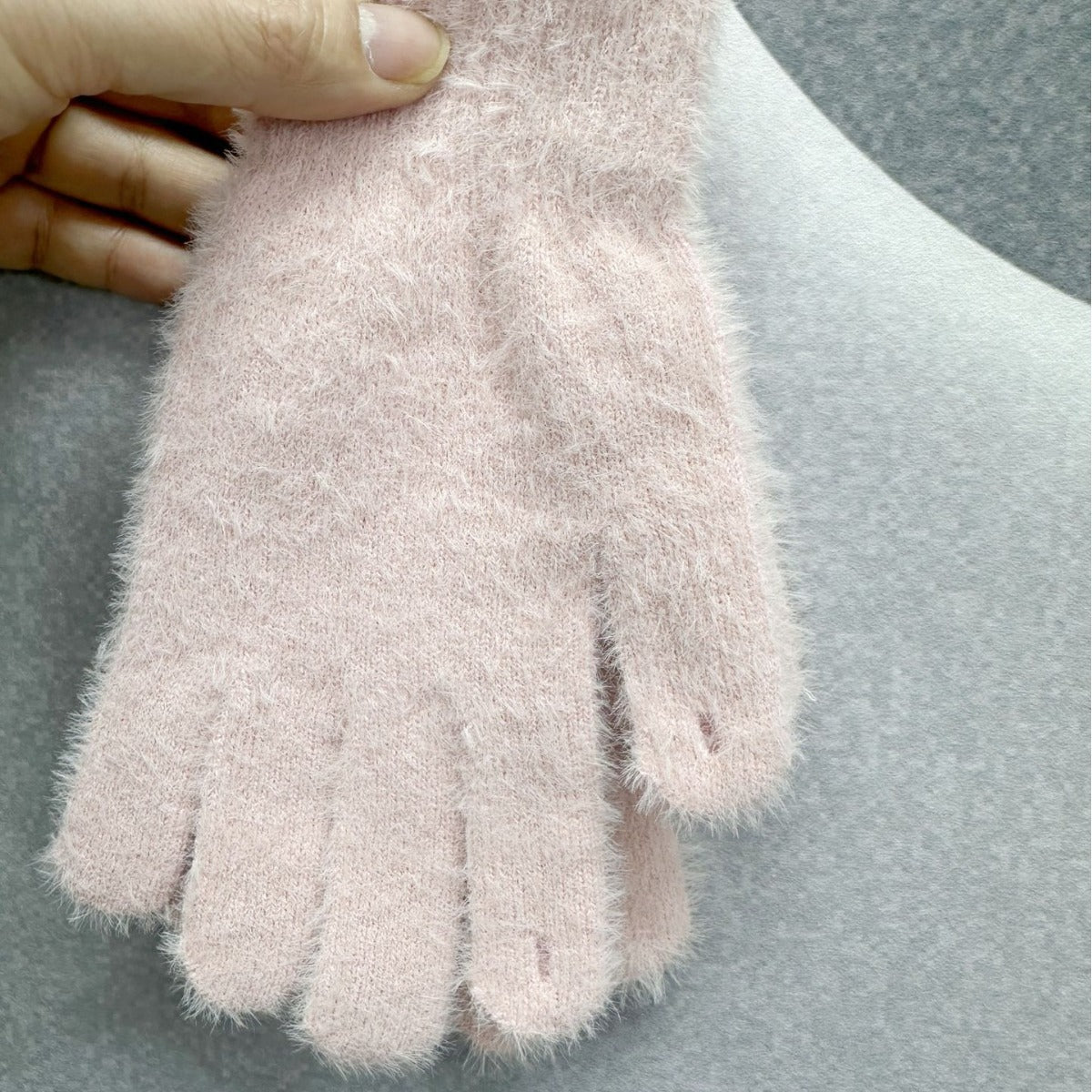 Women's Open Finger Touch Screen Solid Color Gloves