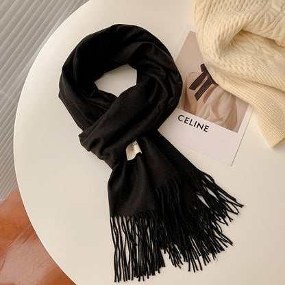 Women's Color High Quality Korean Style Thick Thermal Scarfs