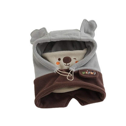 Mask Integrated Cold Protection Warm Ear Kids' Headwear