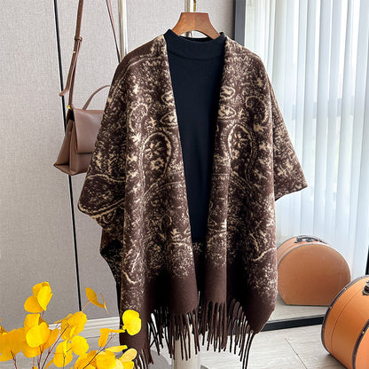 Women's Air Conditioning Shawl Outer Cloak Niche Scarfs