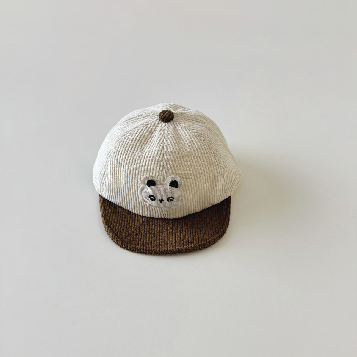 Hat Soft Brim Cartoon Panda Peaked Male Female Winter Kids' Headwear