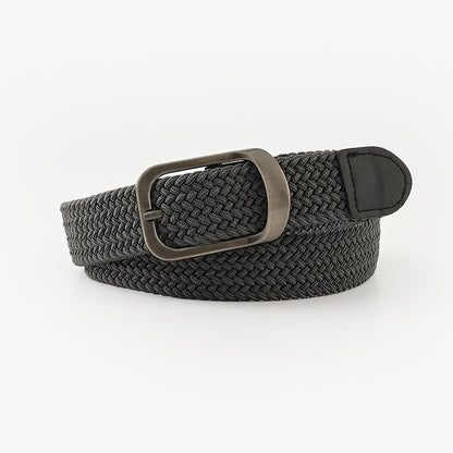 Women's & Men's Buckle Woven Elastic Canvas Wide Casual Belts