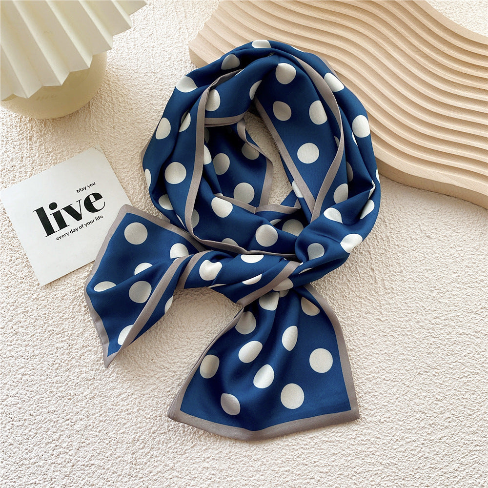 Women's Style Four Narrow Hair Band Tie Bag Temperament Scarfs