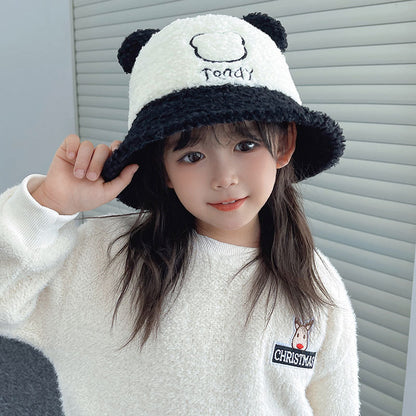 Children's Bucket Hat Cute Super Bear Faux Kids' Headwear