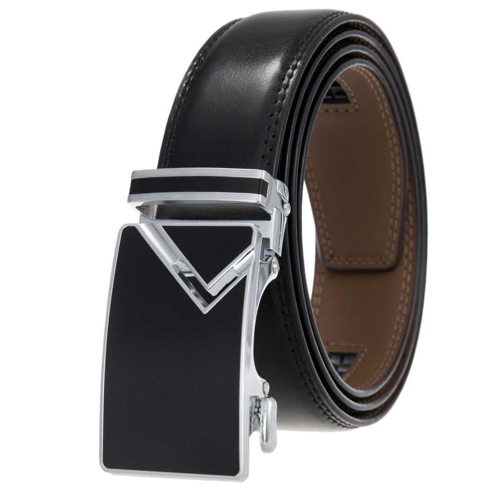 Men's Abrasive Buckle Leather Automatic Fashion Belts