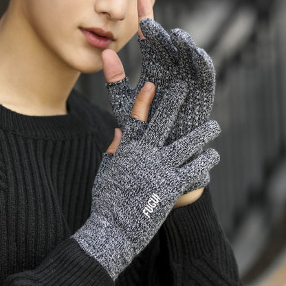 Rider Delivery Courier Half Finger Male Gloves