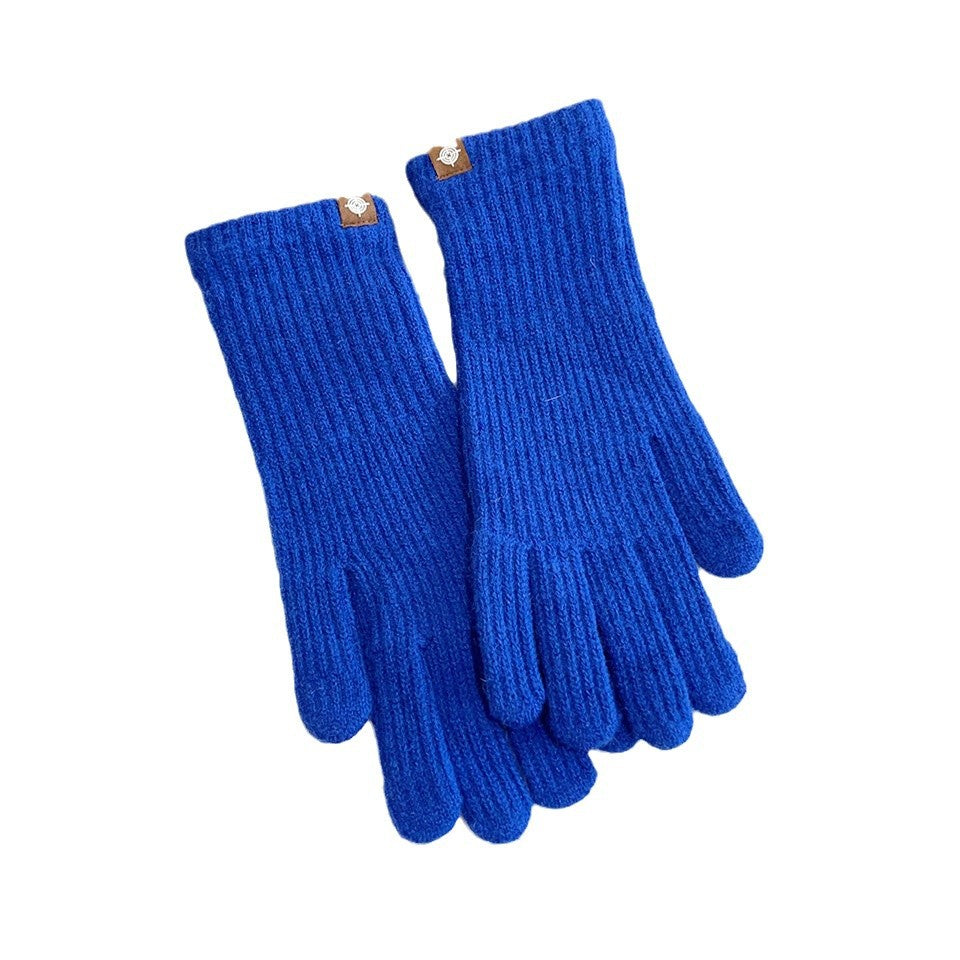 Women's Warm Cold Protection Thickening Lengthened Open Finger Gloves