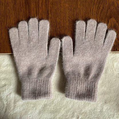 Knitted Female Winter Windproof Cycling Hand Gloves