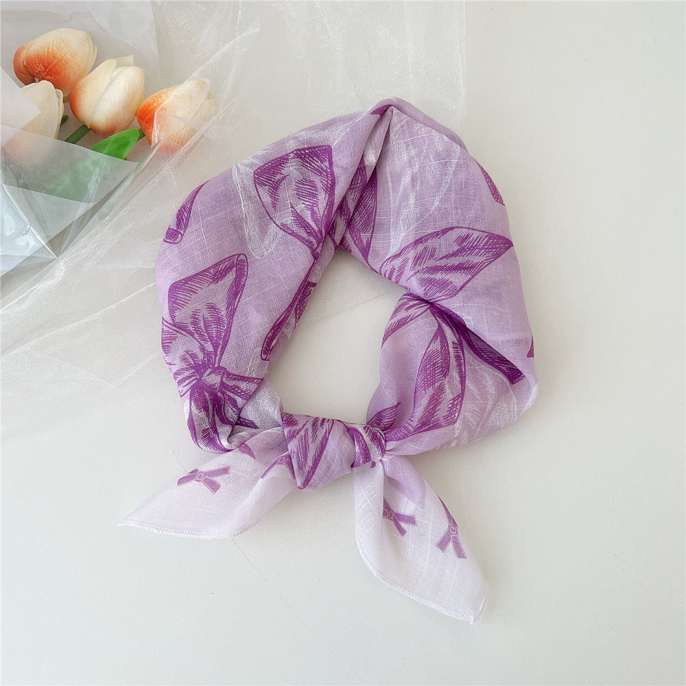 Women's Towel Silk Western Style Fashion Decorative Scarfs