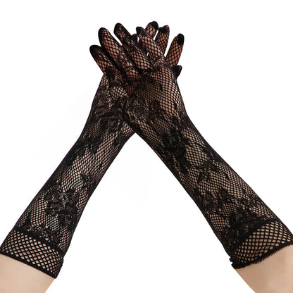 Fishnet Long Fashion Sexy Clothing Accessories Gloves