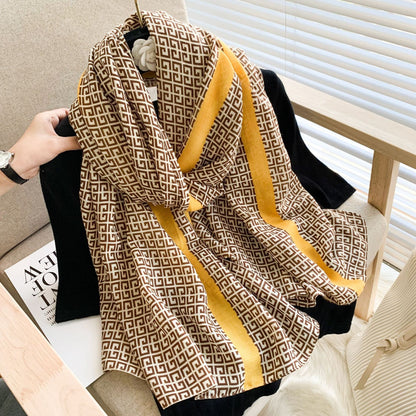 Women's Shawl Air-conditioned Room Outer Match High-grade Scarfs