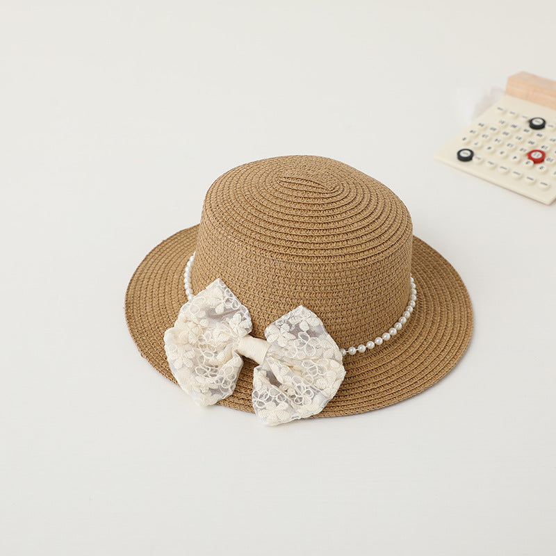 Children's Sun Hat Summer Straw Bag Set Kids' Headwear