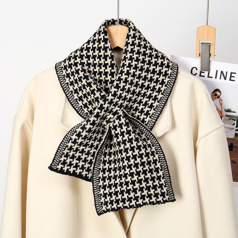 Winter Elegant Knitted Female Fashion Outdoor Scarfs