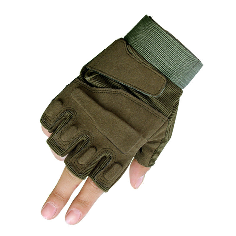 Men's Black Eagle Tactical Half Finger Climbing Special Gloves