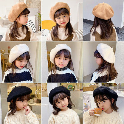 Children's Hat Toddler Trendy Boy Woolen Beret Kids' Headwear