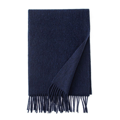 Women's Wool Solid Color Thickened Warm Shawl Scarfs