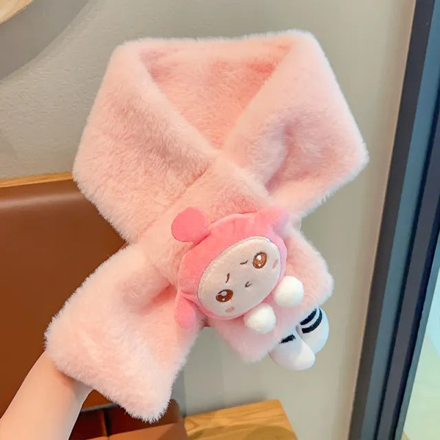 Children's Attractive Versatile Korean Plush Warm Scarfs