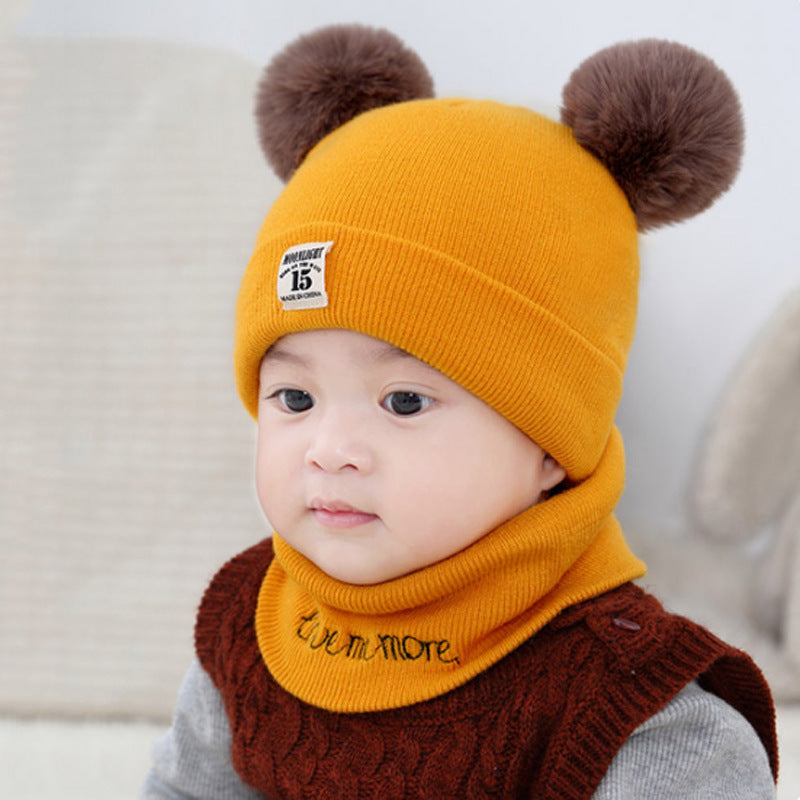 Infant Knitted Earflaps Born Boys Woolen Kids' Headwear