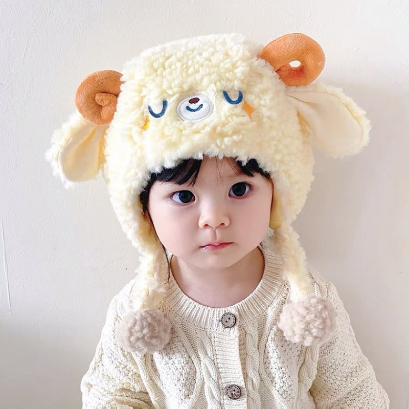 Super Cute Plush Sleeve Boys Infant Kids' Headwear