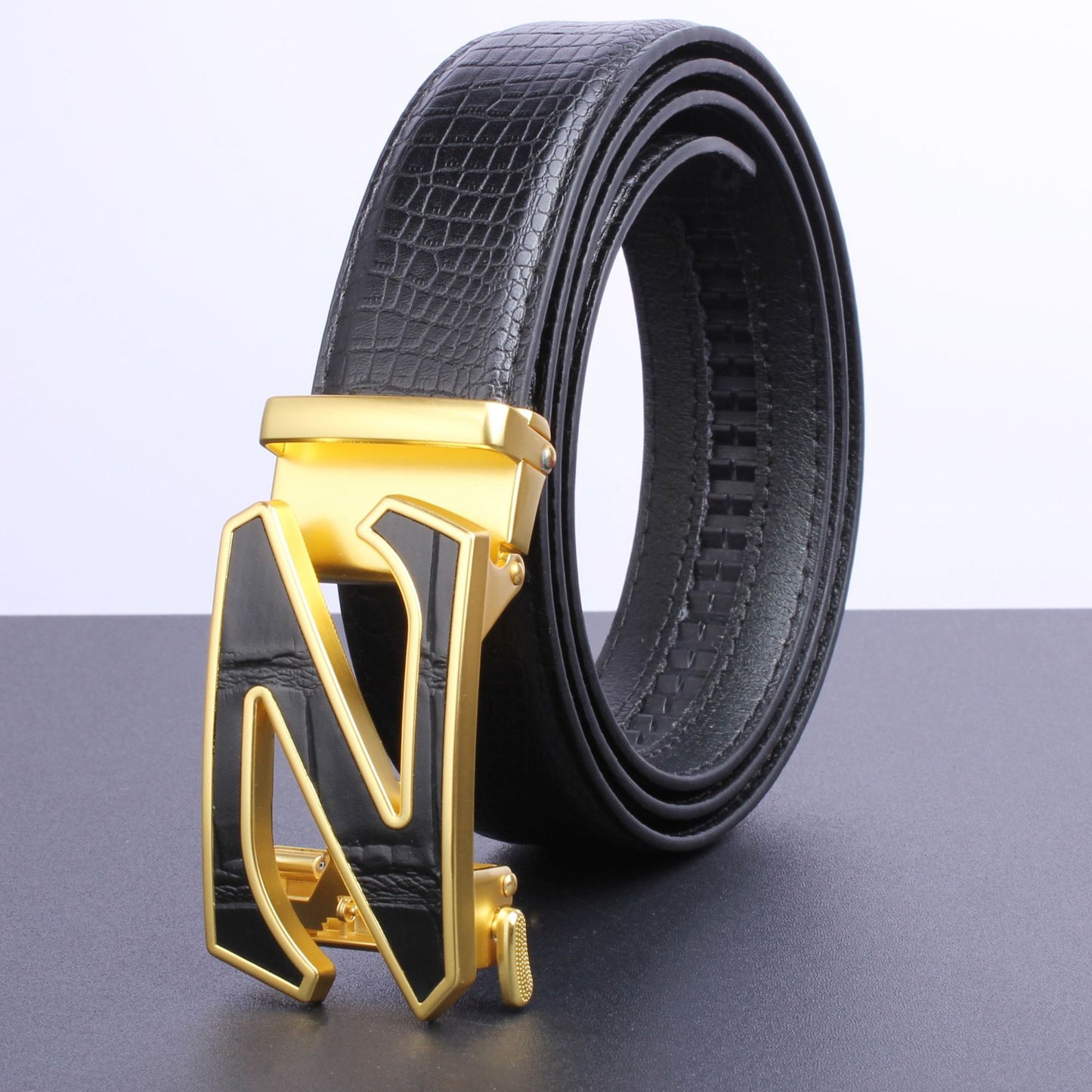 Men's High Quality Alloy Buckle Automatic Business Belts