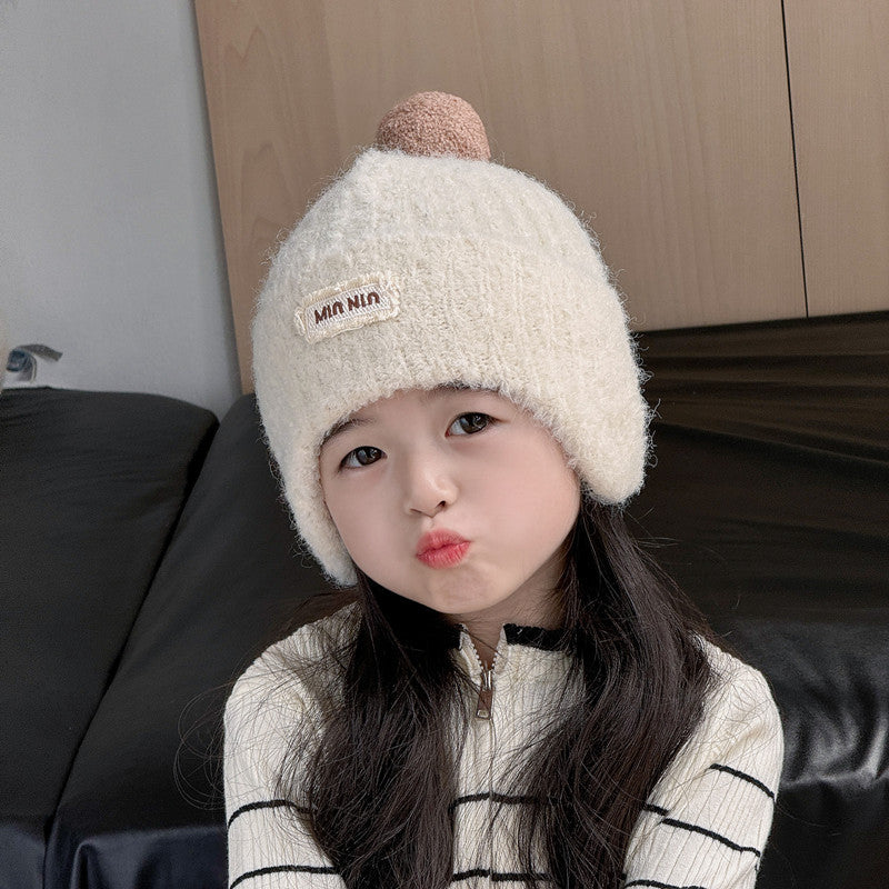 Children's Loop Veet Earflaps Woolen Boys Thermal Kids' Headwear