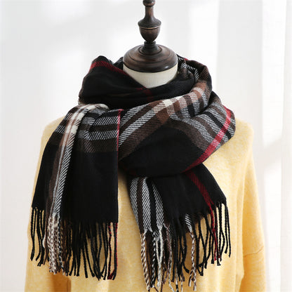 Women's Warm Shawl Sweet Artificial Cashmere Mid-length Scarfs