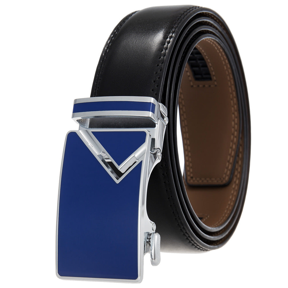 Men's Abrasive Buckle Leather Automatic Fashion Belts