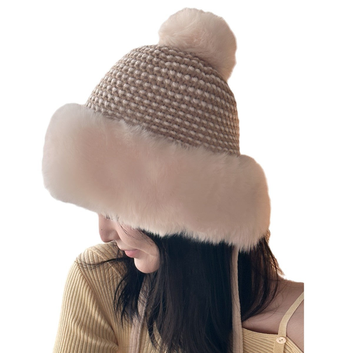 Thickened Warm Ear Protection Plush Fleece Hats & Caps